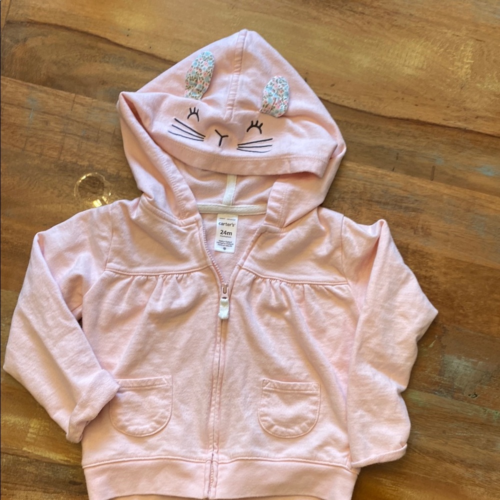 Pink Bunny Hoodie for Kids